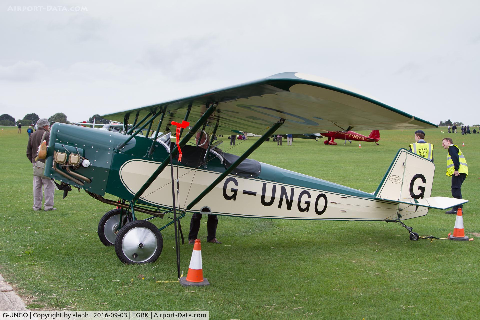 G-UNGO, 2002 Pietenpol Air Camper C/N PFA 047-13951, Well tied down