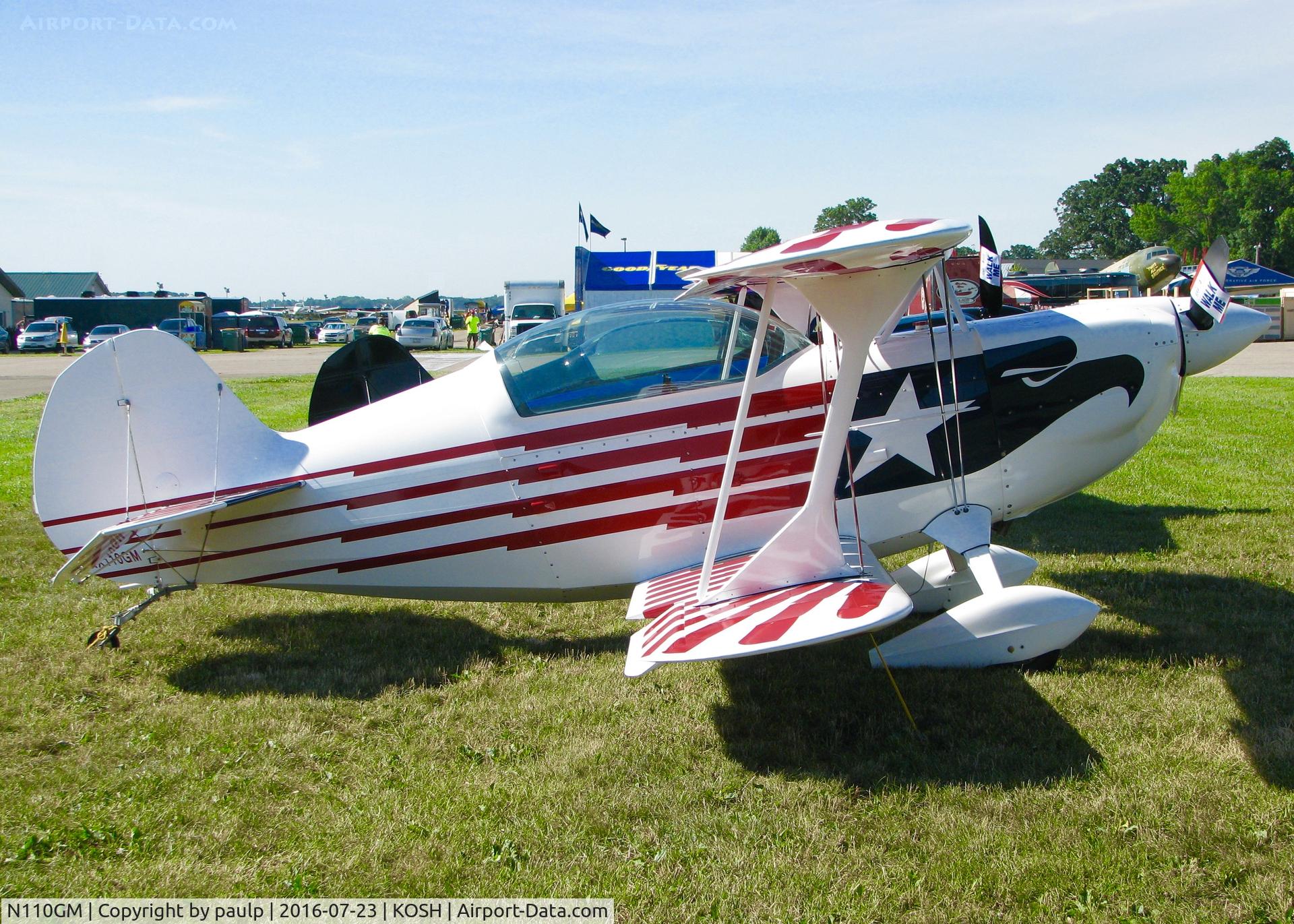 N110GM, 1984 Christen Eagle II C/N MCKENZIE 0001, At AirVenture 2016.