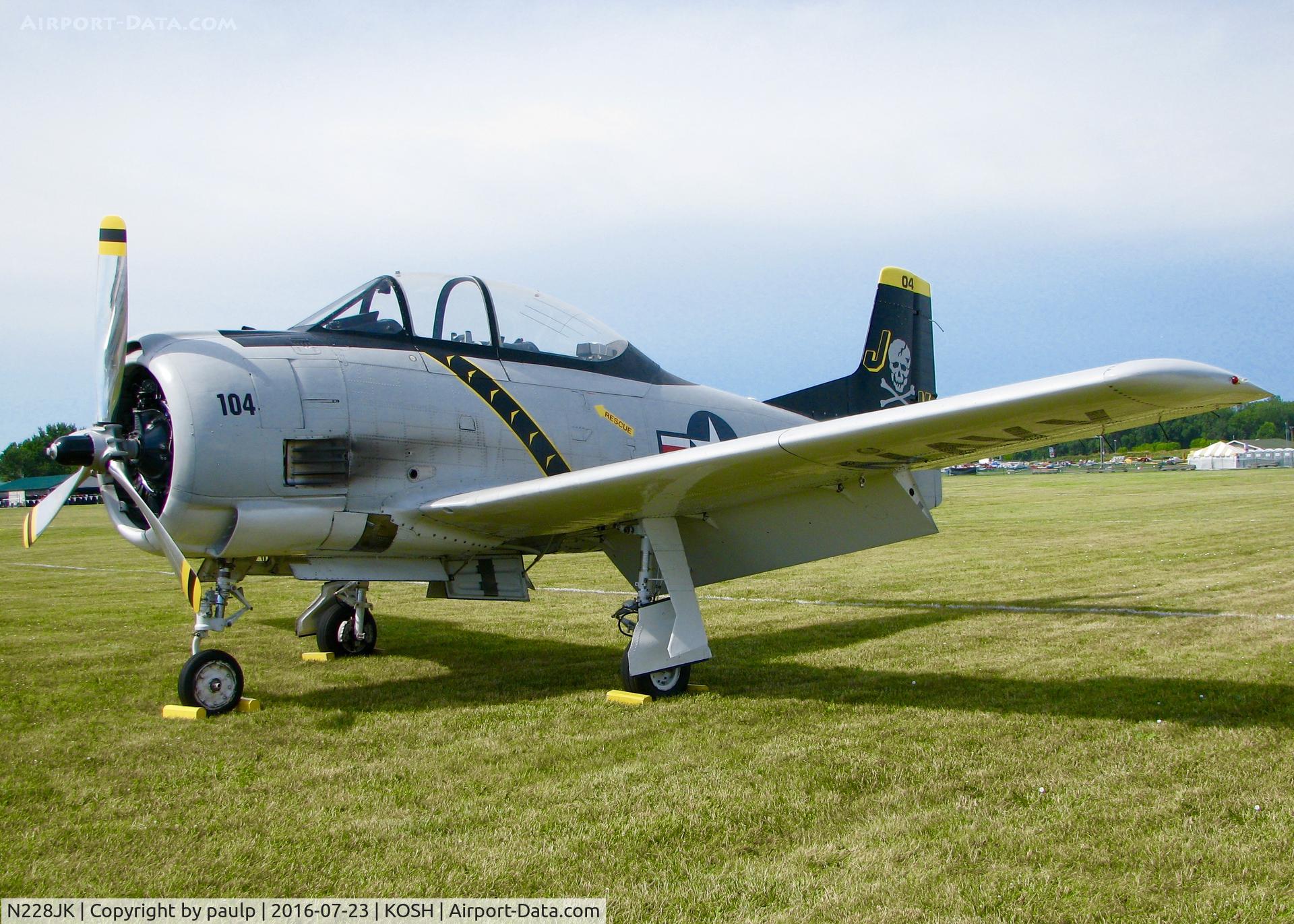 N228JK, 1955 North American T-28B Trojan C/N 200-31 (137668), At AirVenture 2016.