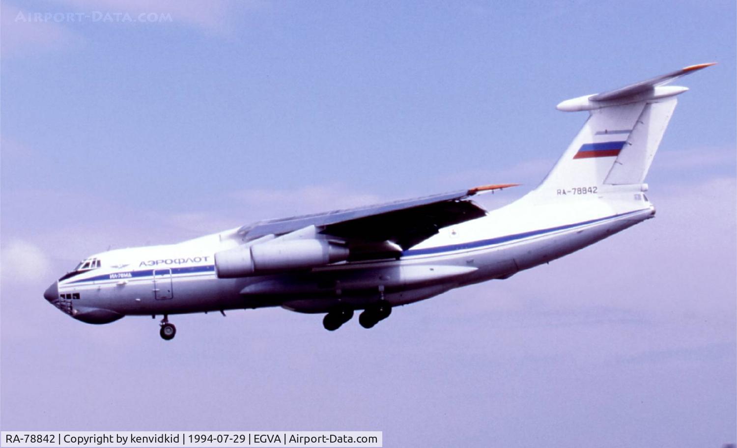 RA-78842, 1990 Ilyushin Il-76MD C/N 1003403069, Aeroflot arriving at RIAT.