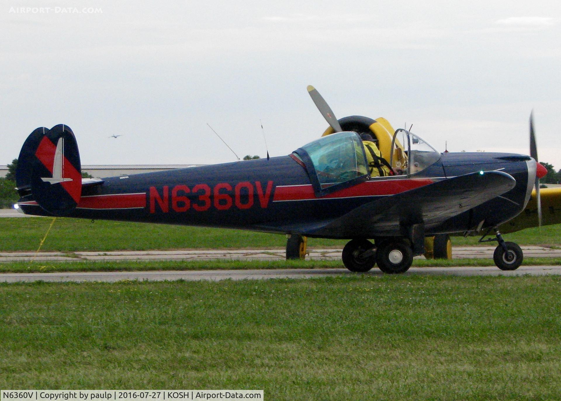 N6360V, 1965 Alon A2 Aircoupe C/N A-36, At AirVenture 2016.