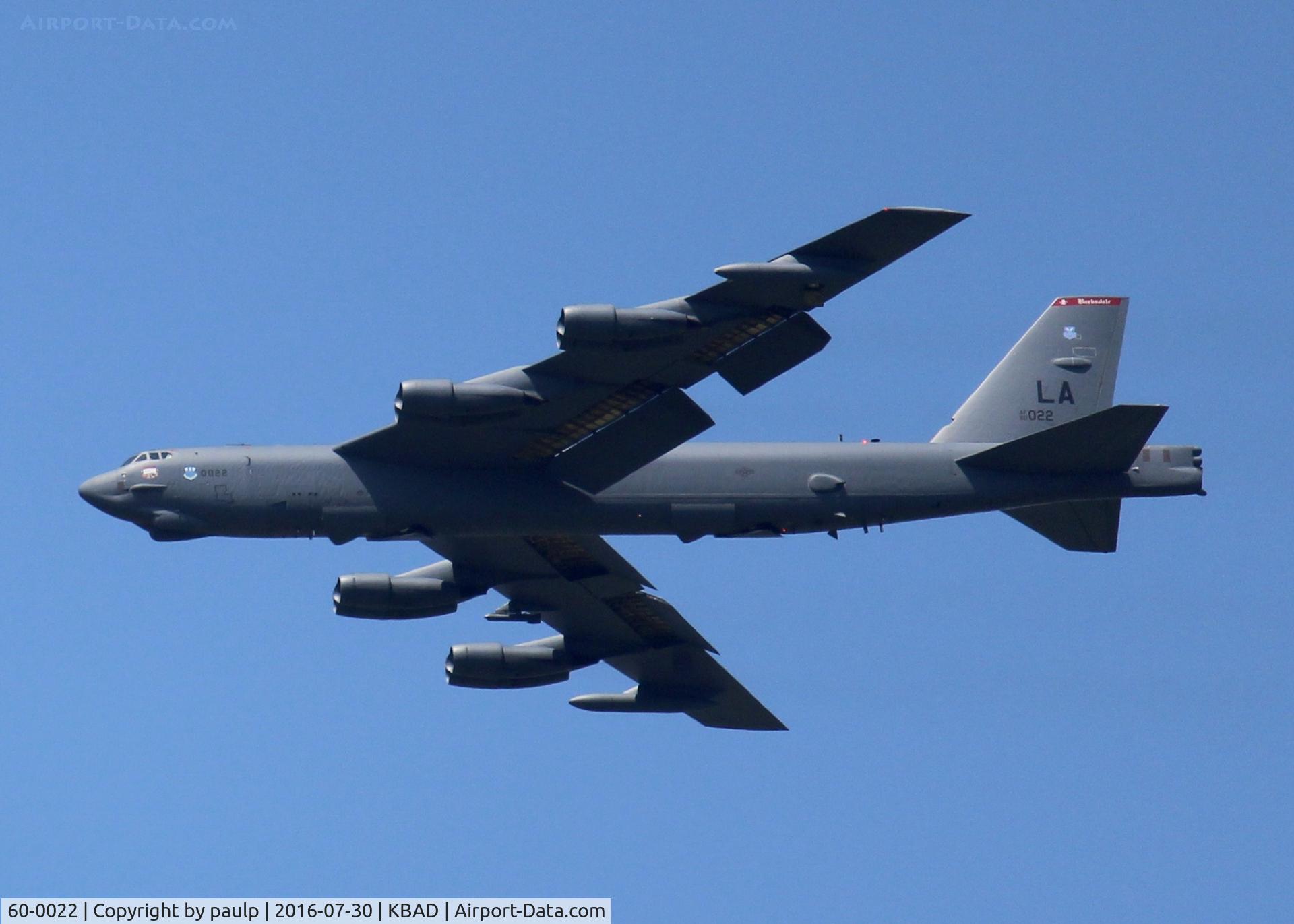 60-0022, 1960 Boeing B-52H Stratofortress C/N 464387, At Barksdale Air Force Base.
