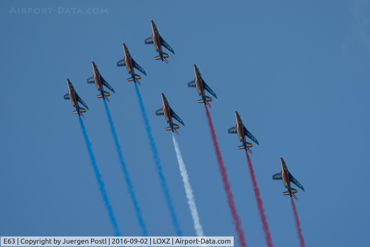 E63, Dassault-Dornier Alpha Jet E C/N E63, Airpower 2016, Zeltweg - Patrouille de France