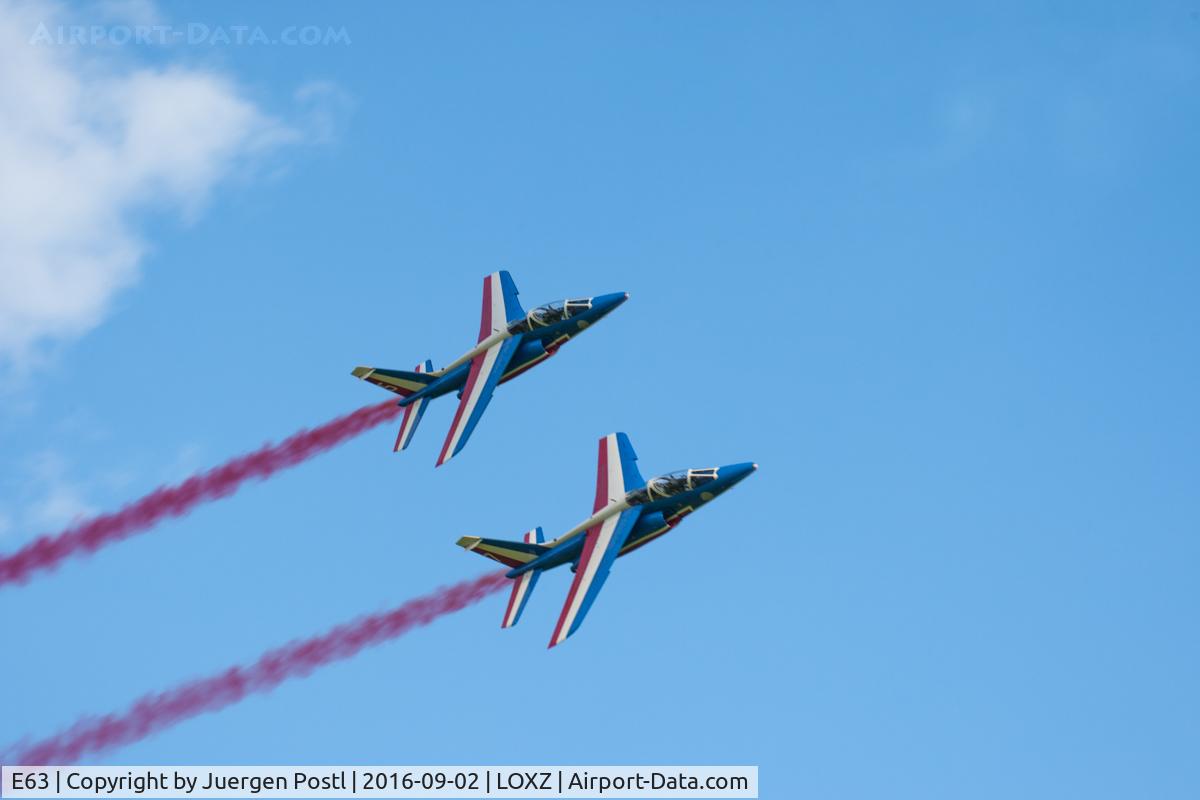 E63, Dassault-Dornier Alpha Jet E C/N E63, Airpower 2016, Zeltweg - Patrouille de France