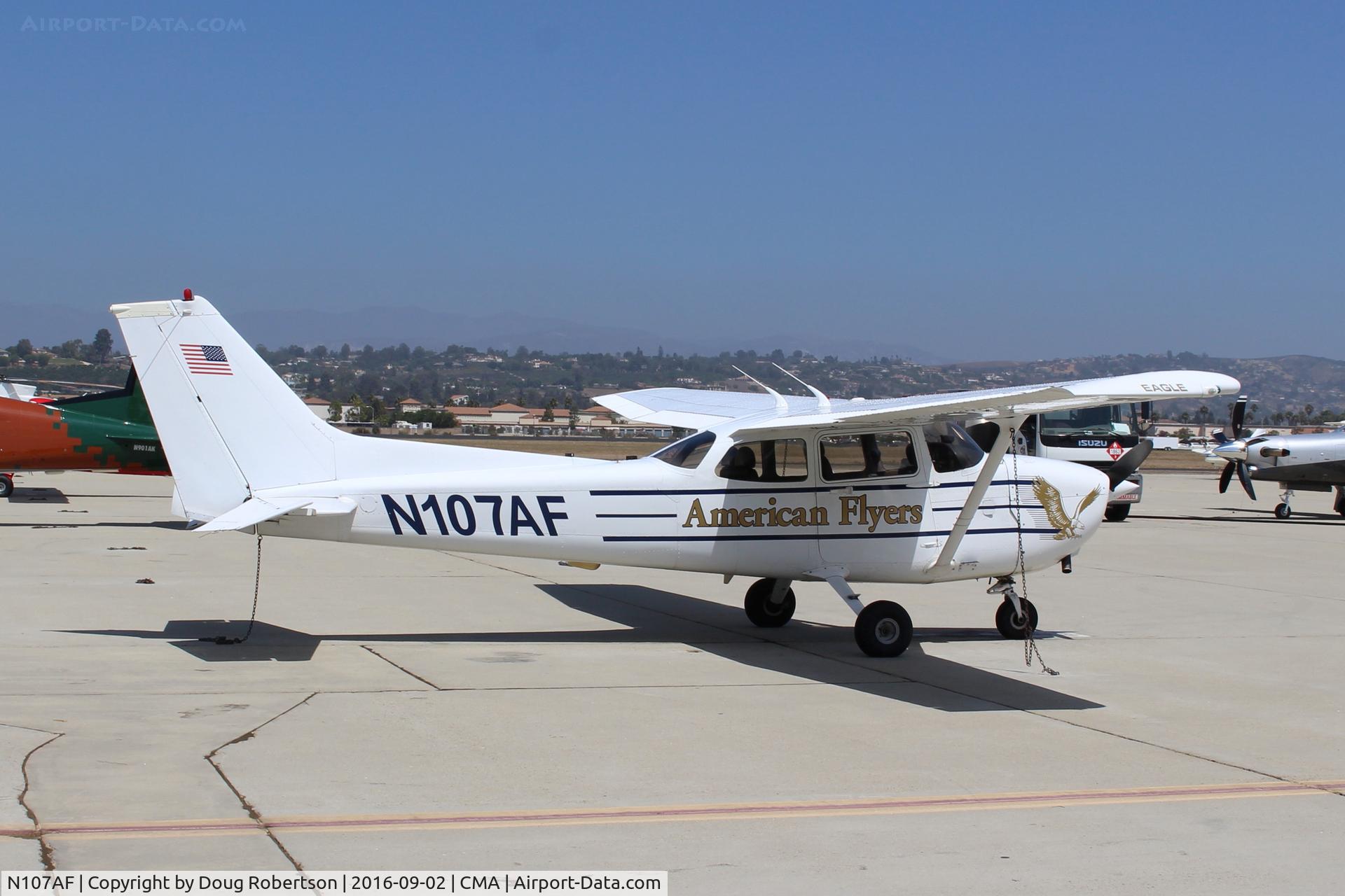 N107AF, 2001 Cessna 172R C/N 17281056, 2001 Cessna 172R SKYHAWK, Lycoming IO-360-L2A 160 Hp, of American Flyers