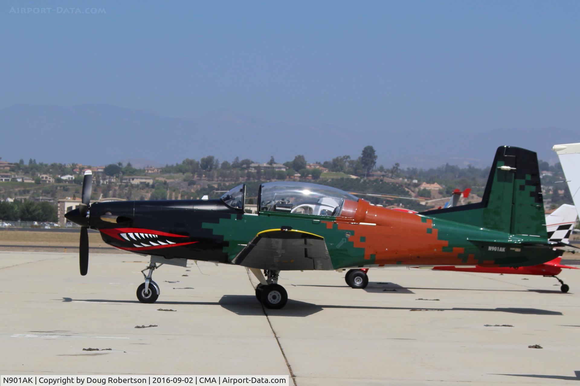 N901AK, 2000 Pilatus PC-7 C/N 616, 2000 Pilatus PC-7 Turbo Trainer, one P&W(C)PT6A-25A Turboprop, 550 shp, an ejection seats option was offered on this model from 1985-, At least 18 countries' military have operated the Swiss PC-7 tandem trainer. A big Pilatus success! Standard class
