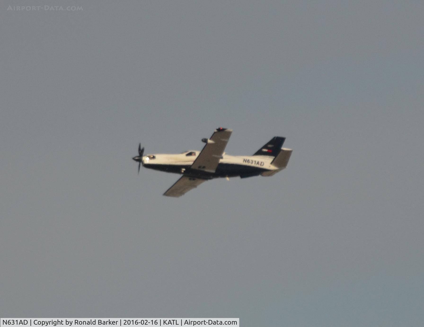 N631AD, 2013 Socata TBM 700 C/N 655, Takeoff Atlanta