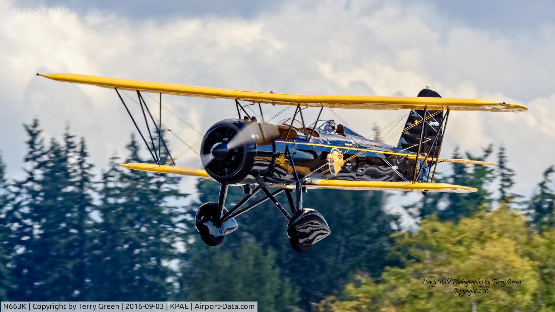 N663K, 1930 Stearman 4-E Junior Speedmail C/N 4005, 2016 Vintage Aircraft Weekend Historic Flight Foundation