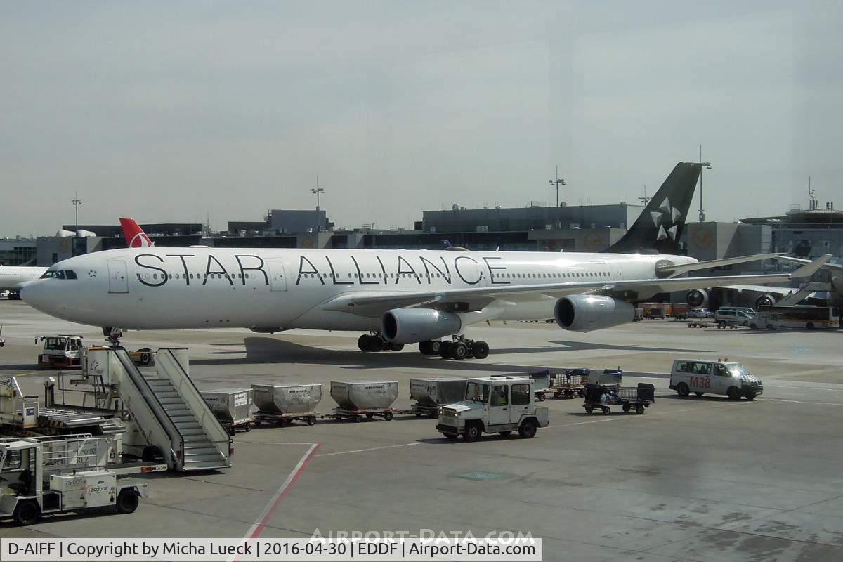 D-AIFF, 2001 Airbus A340-313X C/N 447, At Frankfurt