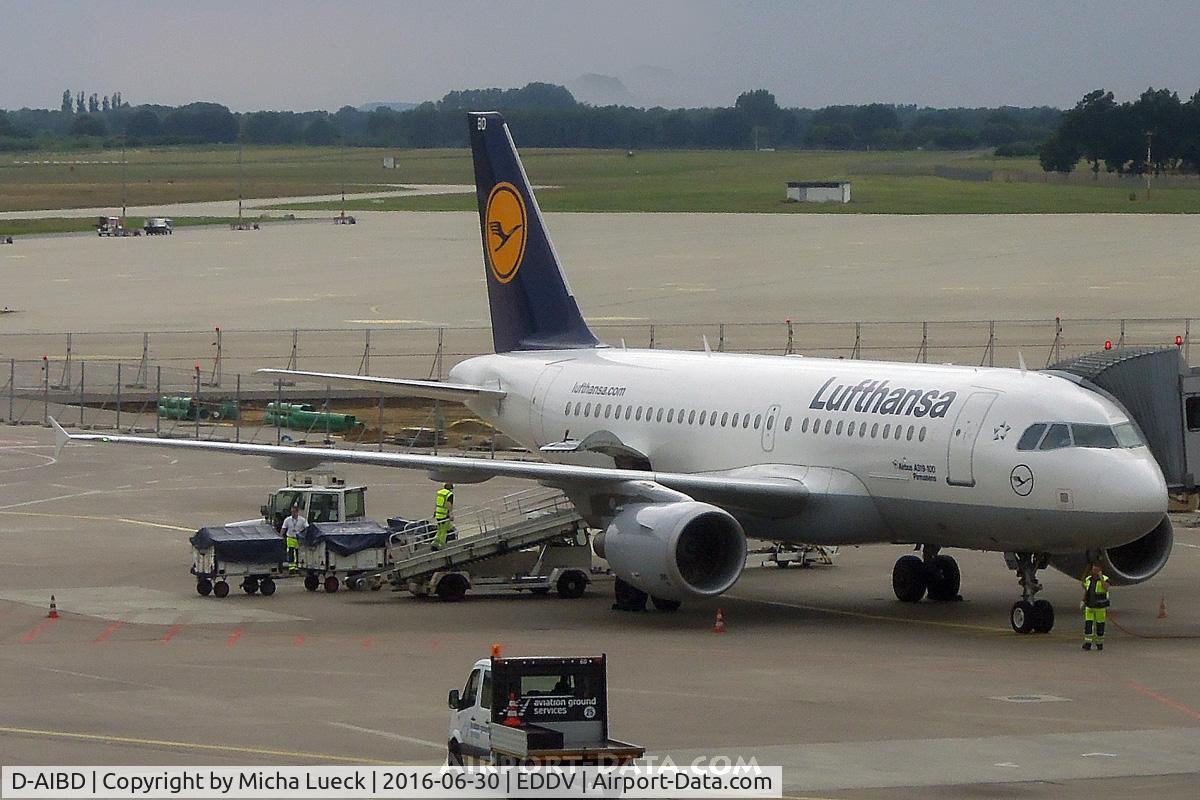 D-AIBD, 2010 Airbus A319-112 C/N 4455, At Hannover