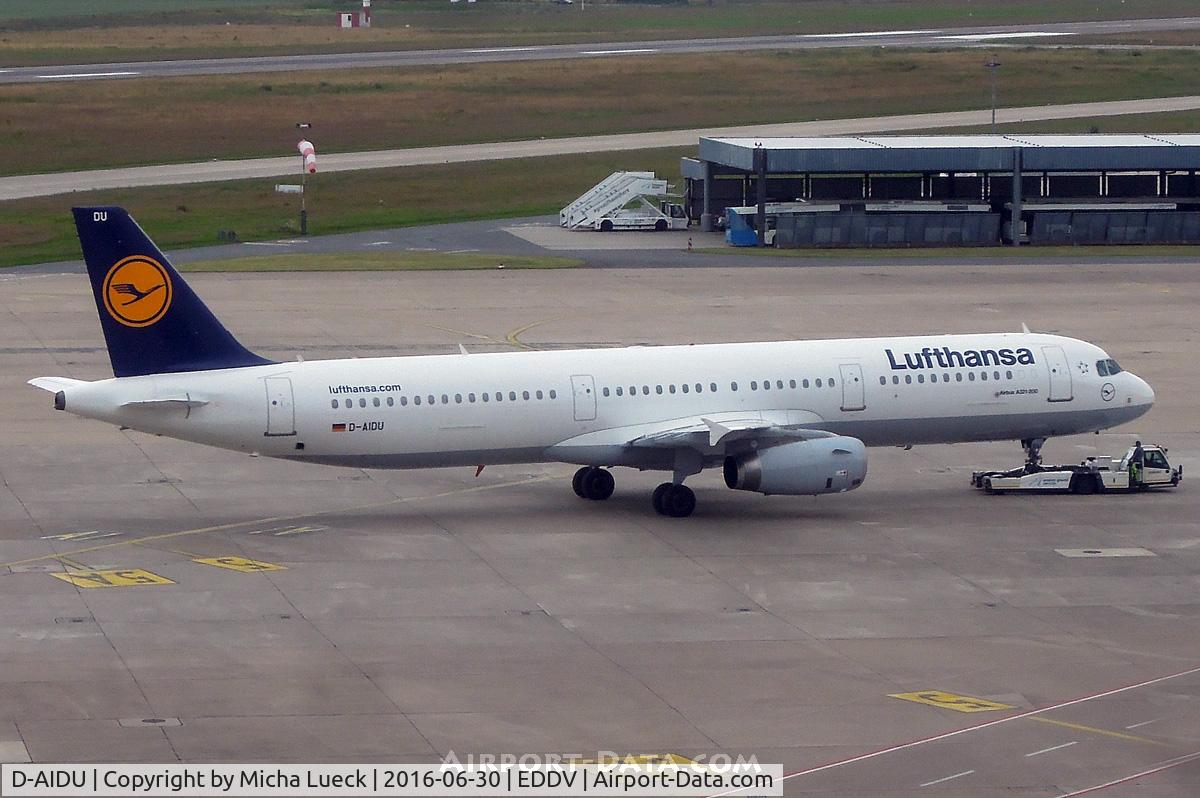 D-AIDU, 2012 Airbus A321-231 C/N 5186, At Hannover