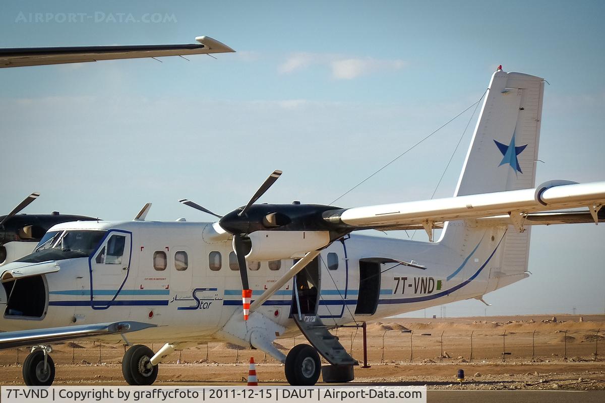 7T-VND, 1976 De Havilland Canada DHC-6-300 Twin Otter C/N 502, From parking Timimoun (Algeria)