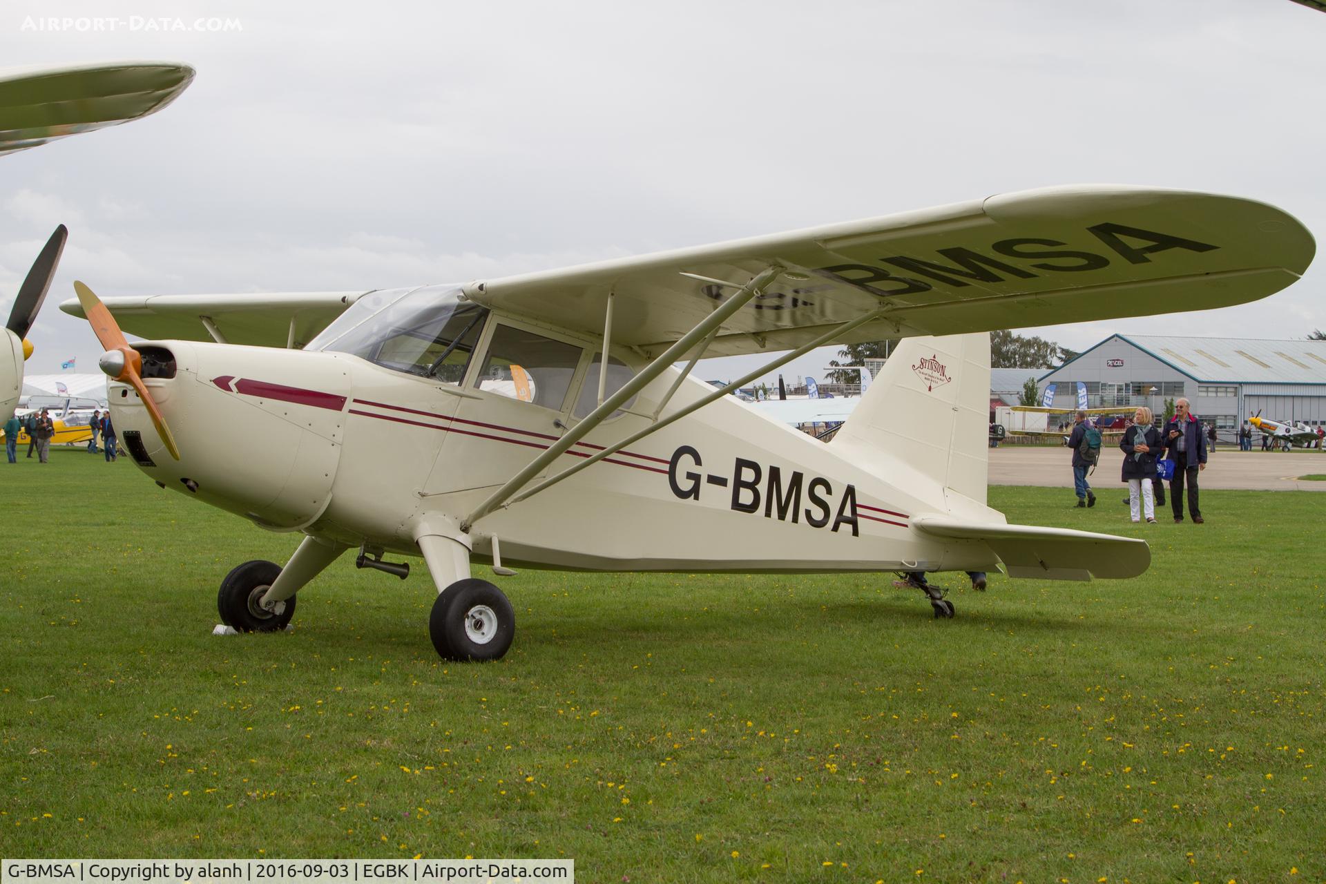 G-BMSA, 1939 Stinson HW-75 C/N 7040, Resplendent in a more traditional vintage scheme