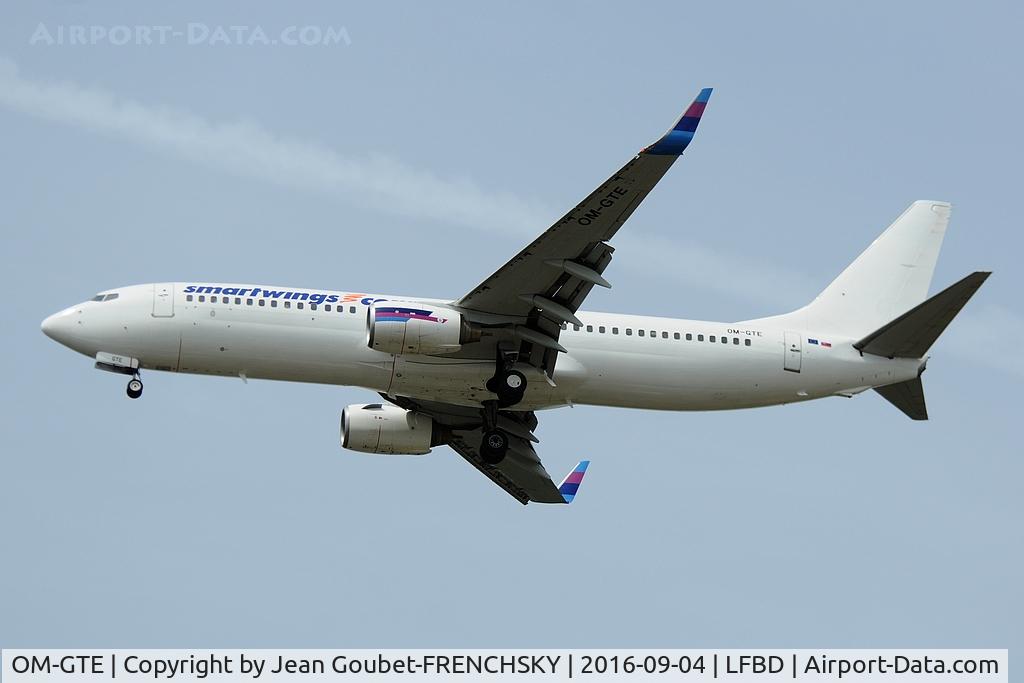 OM-GTE, 2000 Boeing 737-8AS C/N 29925, QS2443 from Rhodes (RHO) landing runway 23
