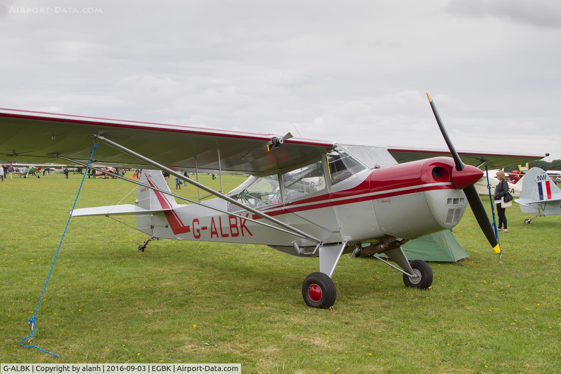 G-ALBK, 1944 Taylorcraft J Auster 5 C/N 1273, Parked
