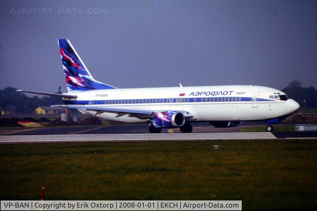 VP-BAN, 1998 Boeing 737-4M0 C/N 29206, VP-BAN in CPH SEP98