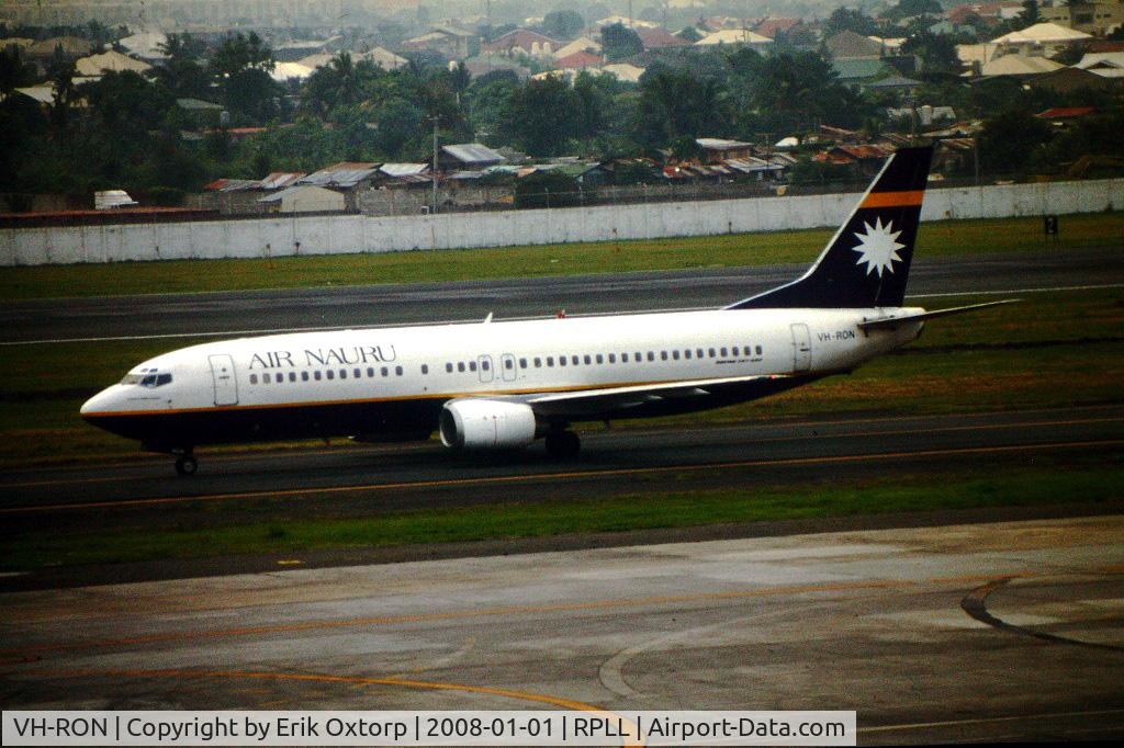 VH-RON, 1993 Boeing 737-4L7 C/N 26960/2483, VH-RON in MNL JUL98