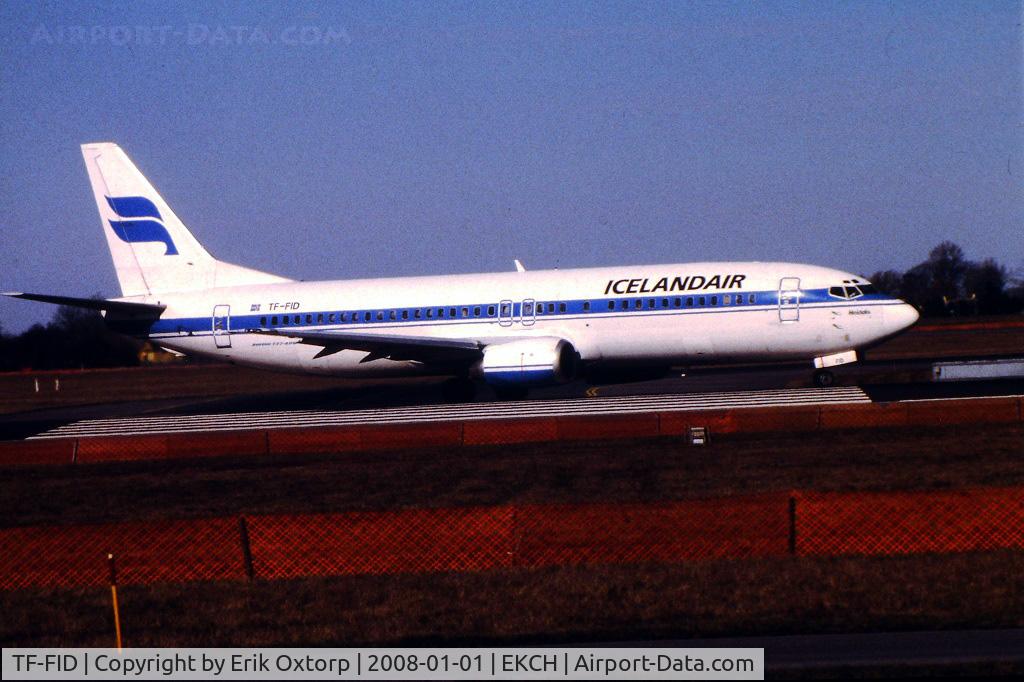 TF-FID, 1991 Boeing 737-408 C/N 25063, TF-FID about to take offrw 22R, APR98
