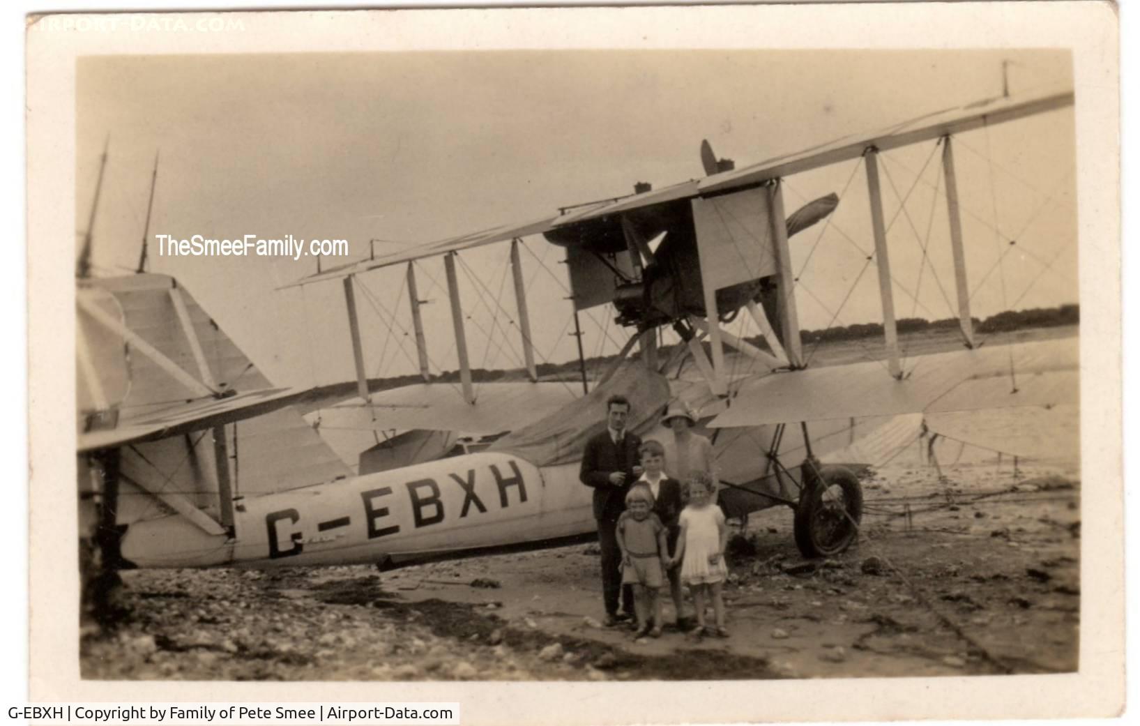G-EBXH, Supermarine Seagull III C/N N9653, Photo taken 1928? Probably at or near Portsmouth (My Mother is the 5 year old girl!)