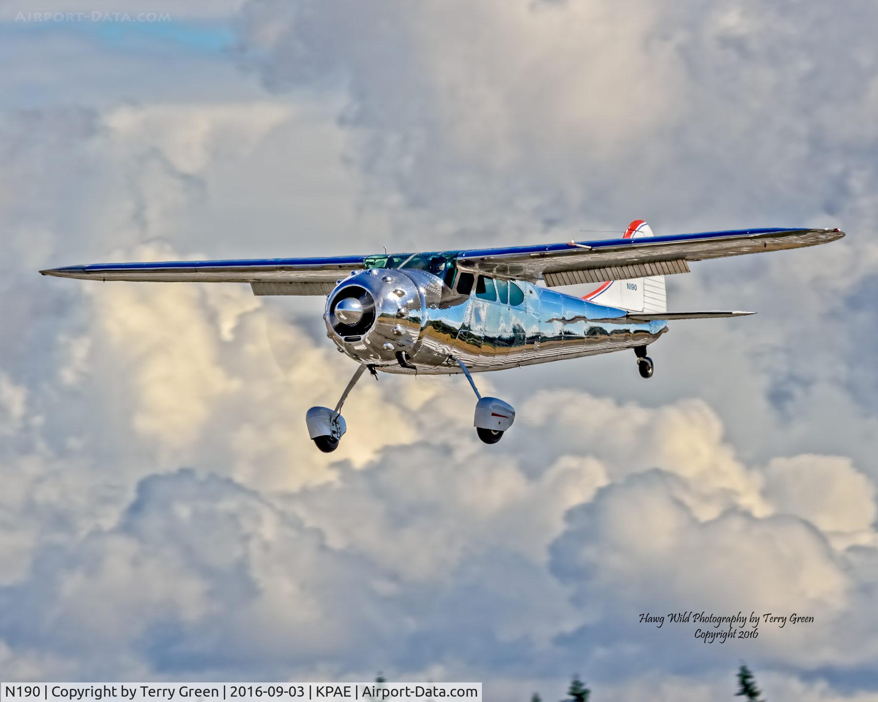 N190, 1952 Cessna 190 C/N 7955, 2016 Vintage Aircraft Weekend