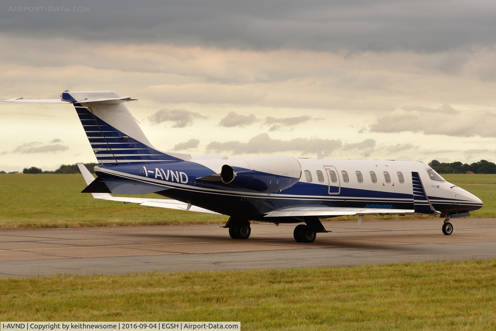 I-AVND, 1999 Learjet 45 C/N 45-064, Nice Visitor.