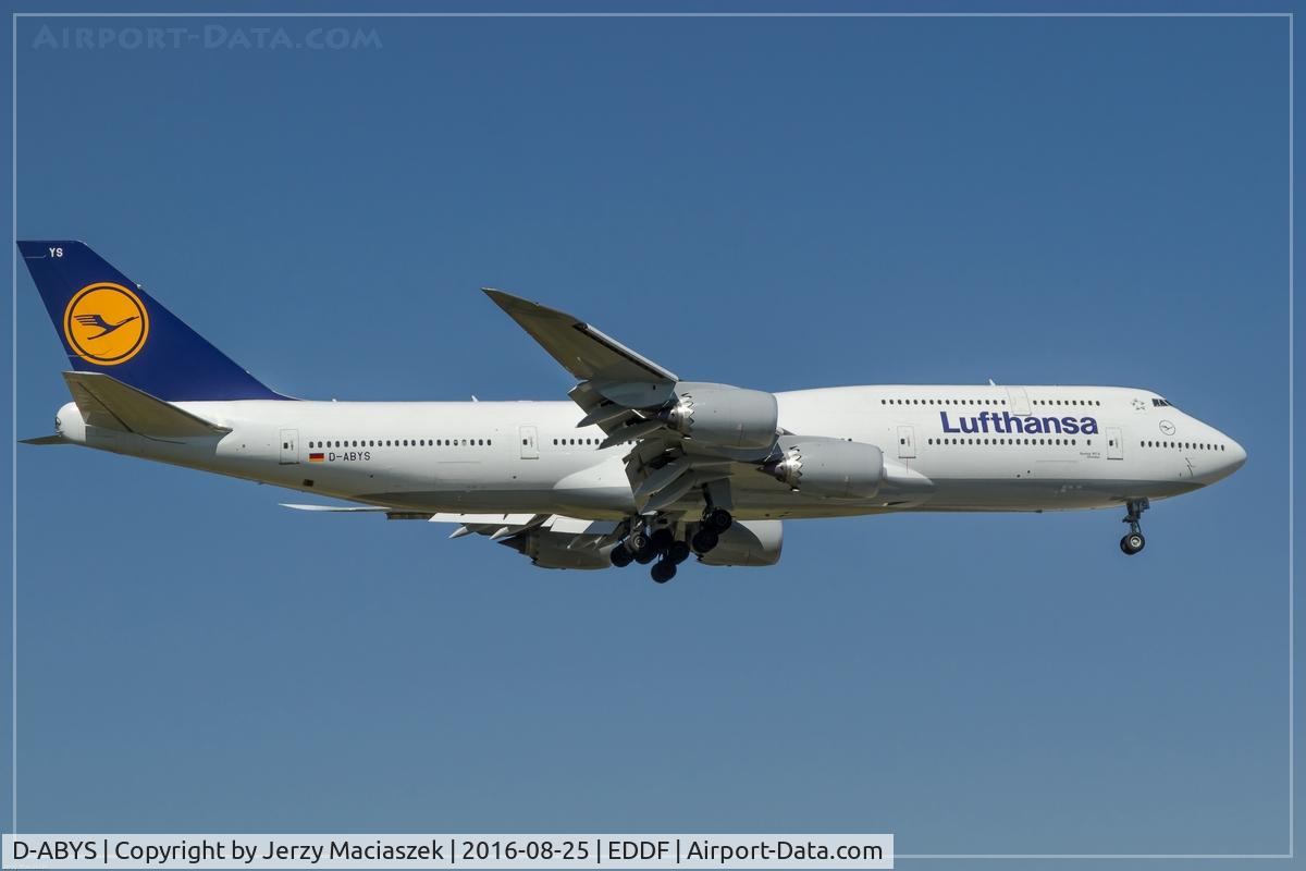 D-ABYS, 2015 Boeing 747-830 C/N 37843, Boeing 747-830