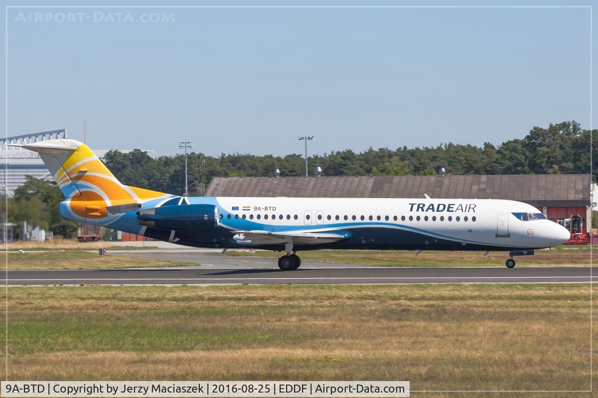 9A-BTD, 1992 Fokker 100 (F-28-0100) C/N 11407, Fokker 100 (F-28-0100),
