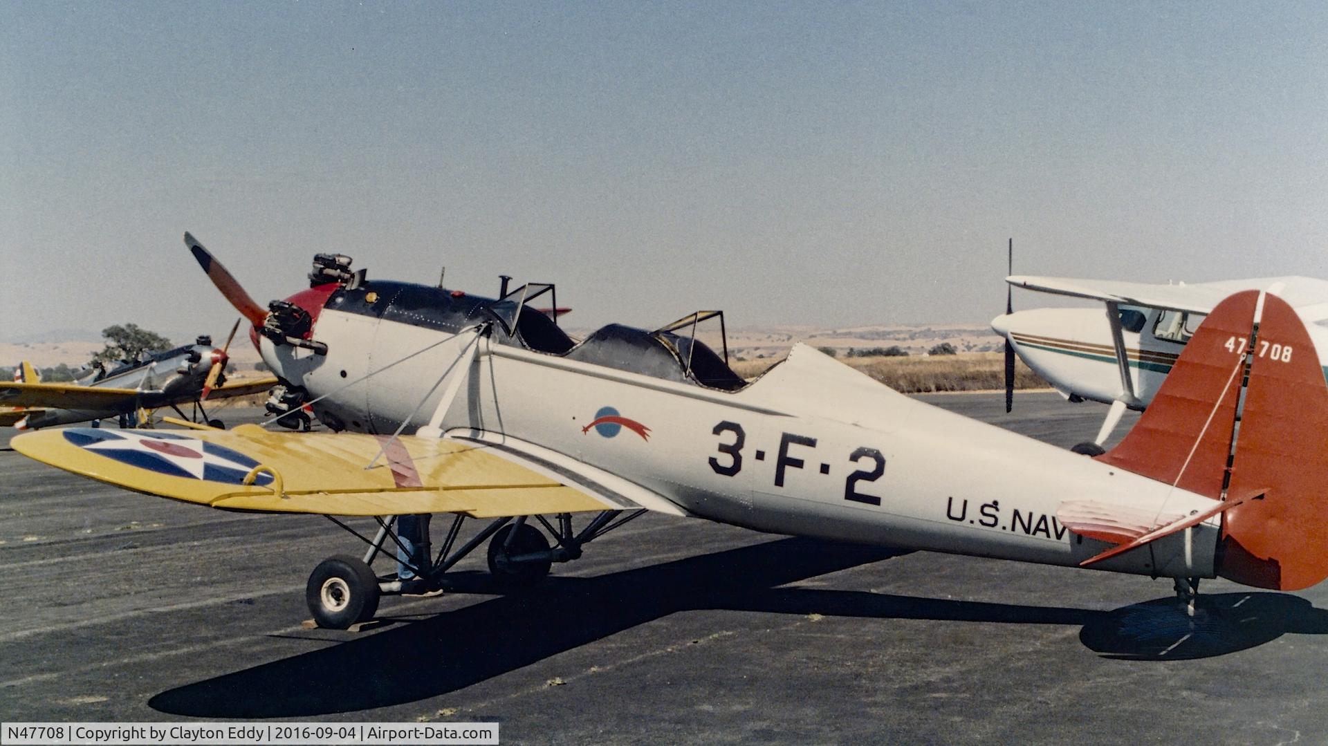 N47708, 1942 Ryan Aeronautical ST3KR C/N 1731, Ryan N47708 1986.