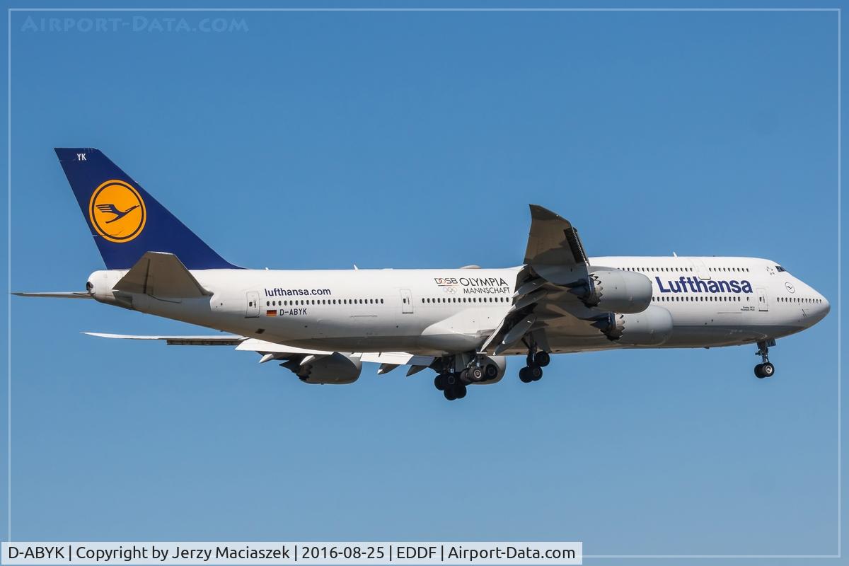D-ABYK, 2012 Boeing 747-830 C/N 37835, Boeing 747-830