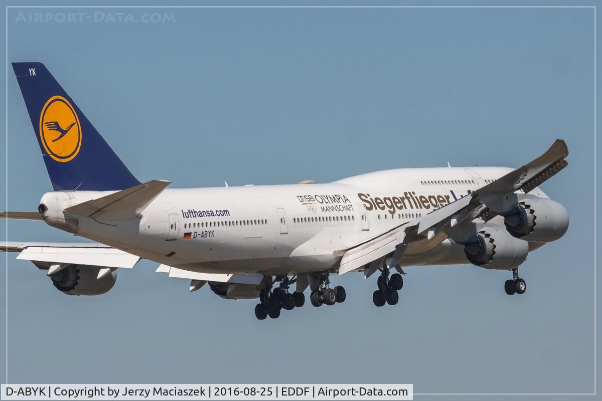 D-ABYK, 2012 Boeing 747-830 C/N 37835, Boeing 747-830