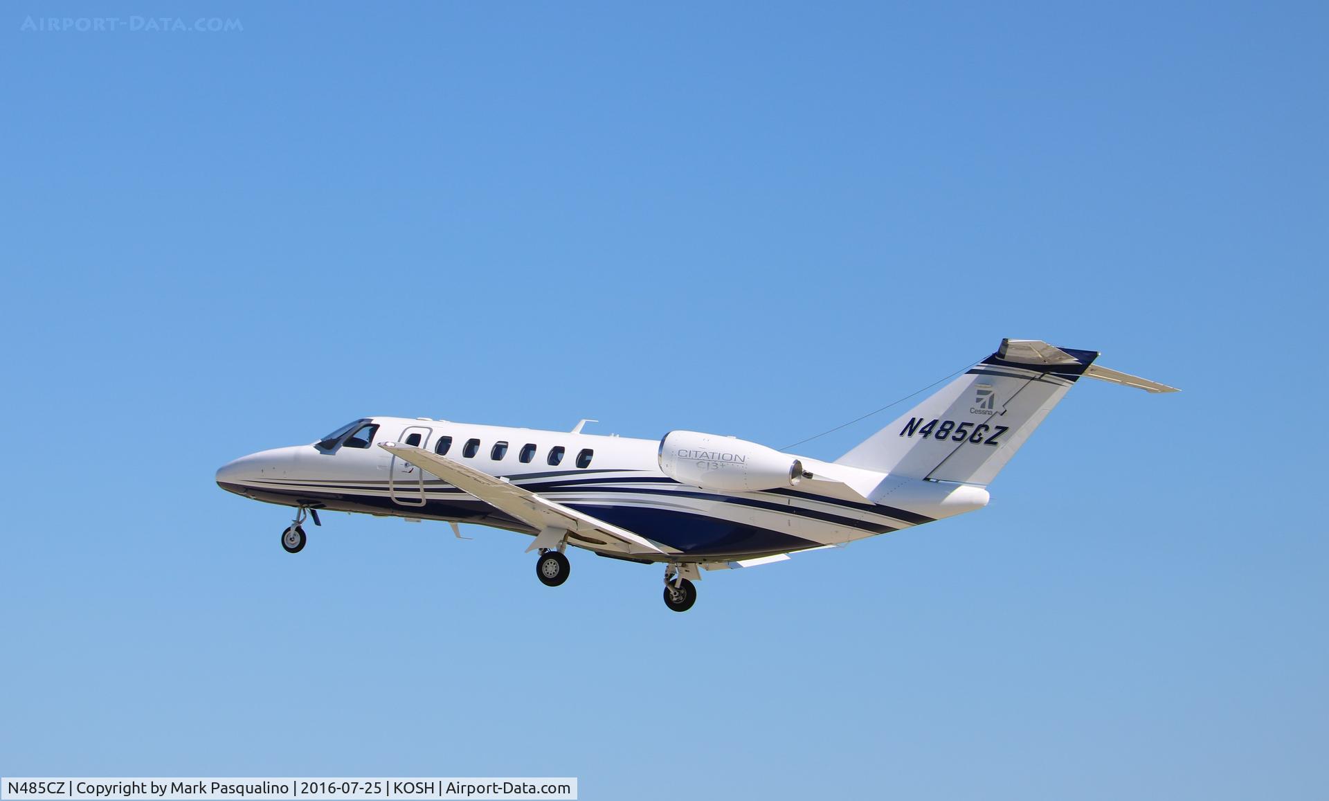 N485CZ, 2016 Cessna 525B CitationJet CJ3 C/N 525B-0485, Cessna 525B