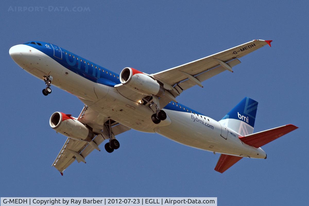G-MEDH, 2003 Airbus A320-232 C/N 1922, Airbus A320-232 [1922] (bmi British Midland) Home~G 23/07/2012. On approach 27R.