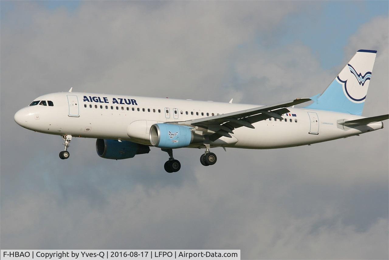 F-HBAO, 2011 Airbus A320-214 C/N 4589, Airbus A320-214, On final rwy 26, Paris Orly Airport (LFPO-ORY)