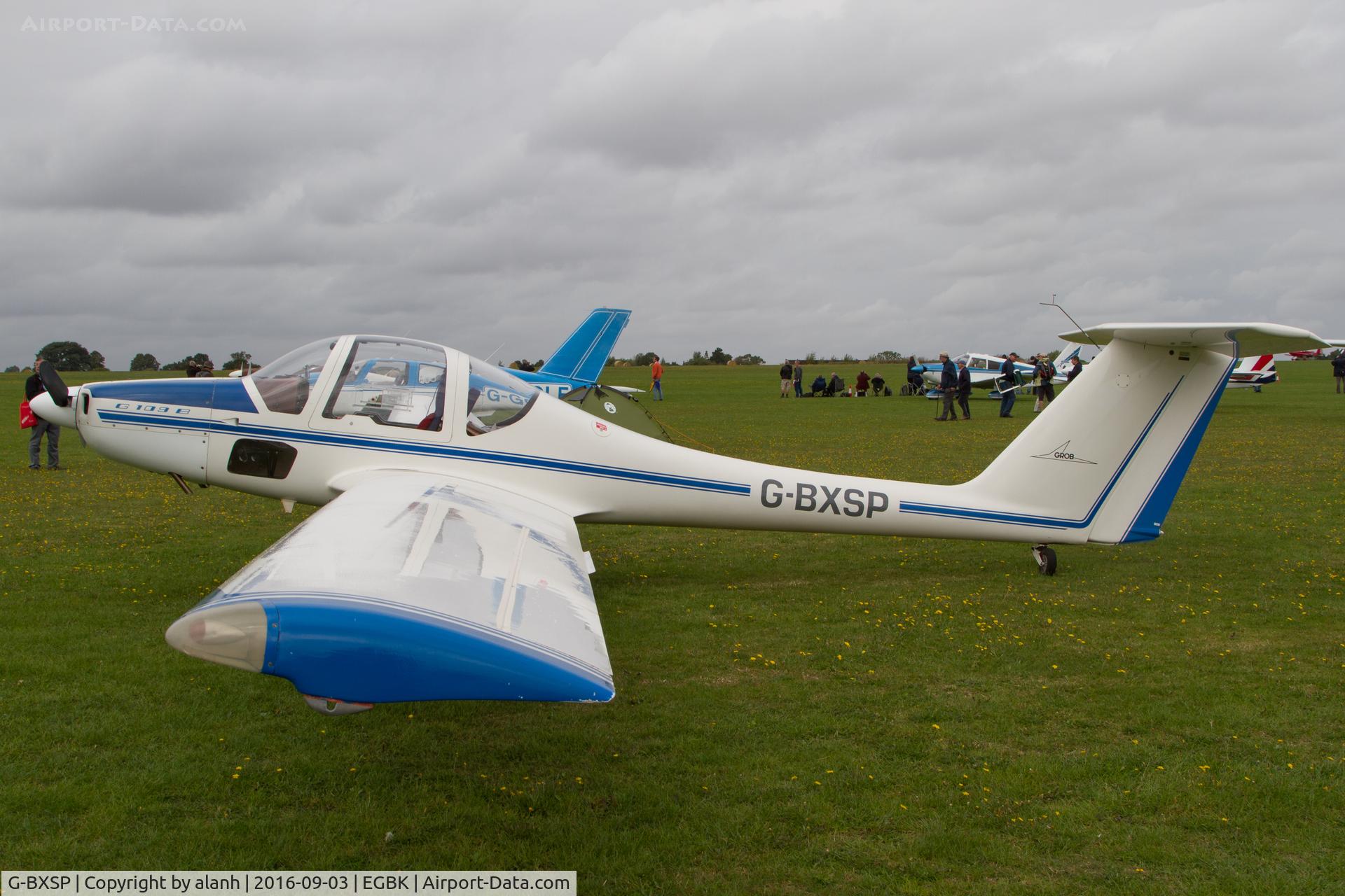 G-BXSP, 1985 Grob G-109B C/N 6335, Parked at the 2016 LAA Rally