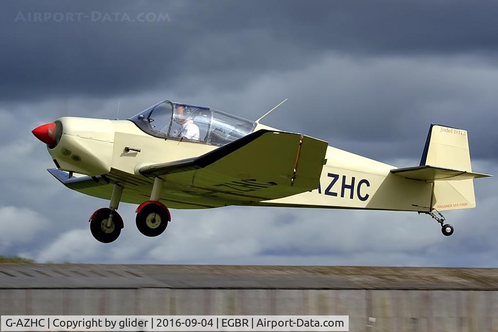 G-AZHC, 1958 Wassmer (Jodel) D-112 Club C/N 585, Departing to the west