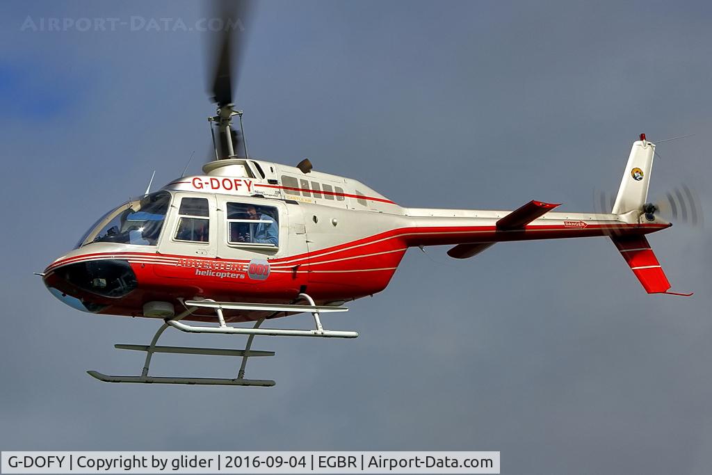 G-DOFY, 1983 Bell 206B JetRanger III C/N 3637, Pleasure flights on the day