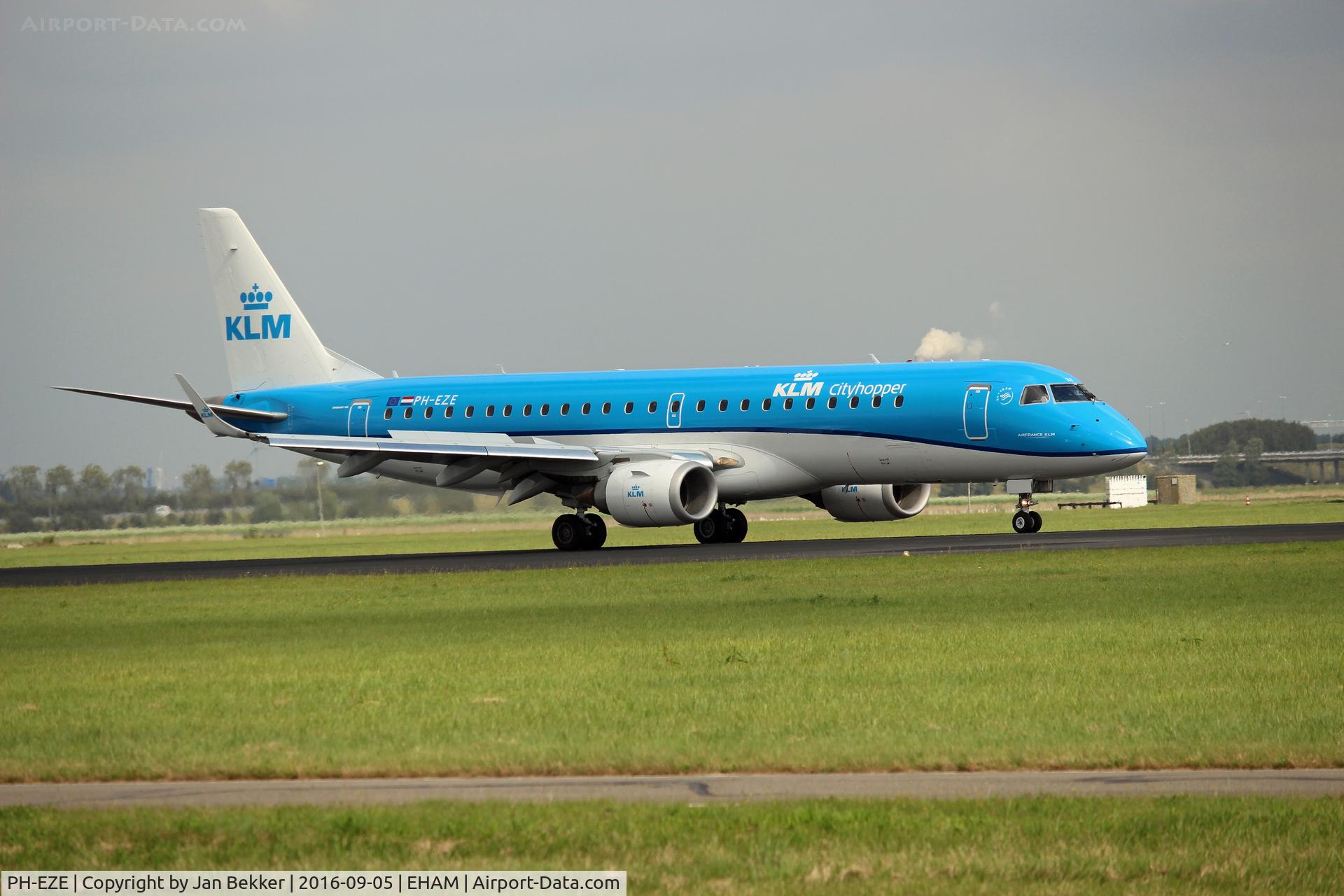 PH-EZE, 2009 Embraer 190LR (ERJ-190-100LR) C/N 19000288, Schiphol, Amsterdam