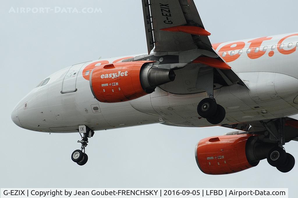 G-EZIX, 2005 Airbus A319-111 C/N 2605, U24305 landing runway 23 from Lyon Saint Exupéry airport
