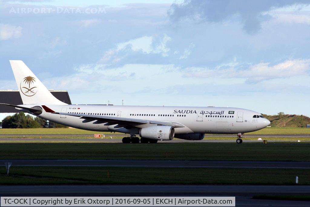 TC-OCK, 2001 Airbus A330-243 C/N 404, TC-OCK taxing for take off on rw 04R