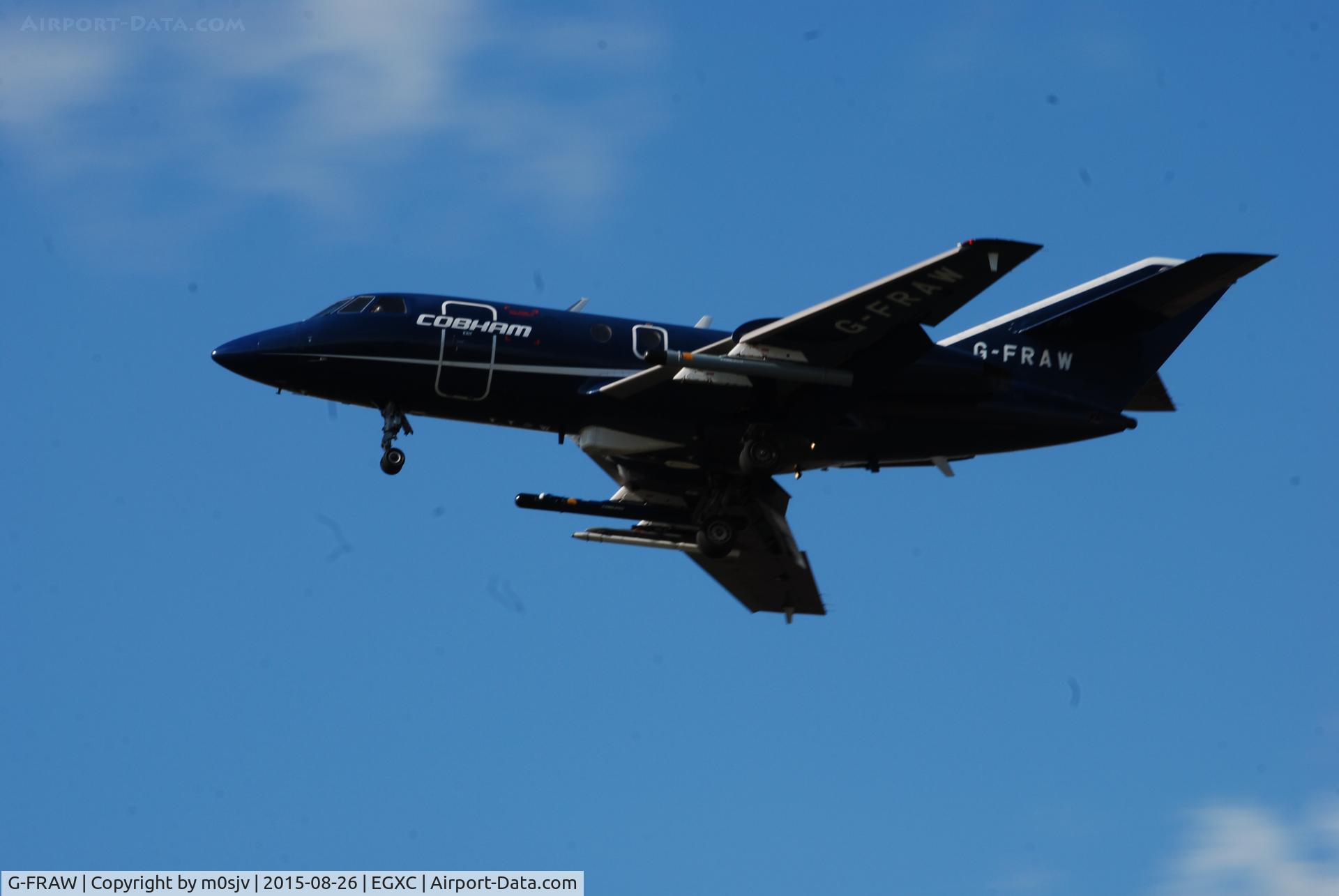 G-FRAW, 1967 Dassault Falcon (Mystere) 20C C/N 114, On Short Finals to land at RAF Coningsby