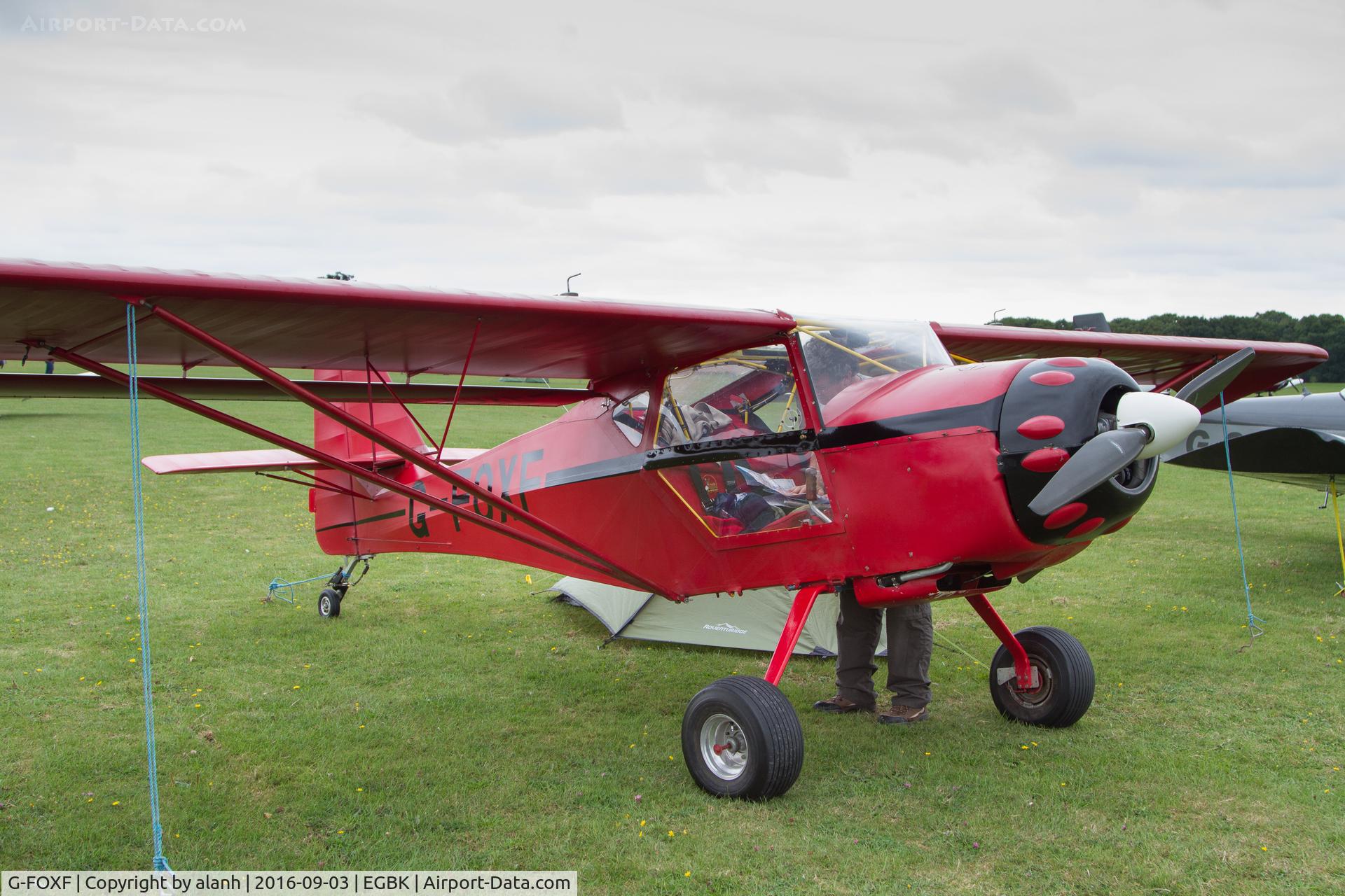 G-FOXF, 2000 Denney Kitfox Mk4 C/N PFA 172A-12399, At the 2016 LAA Rally