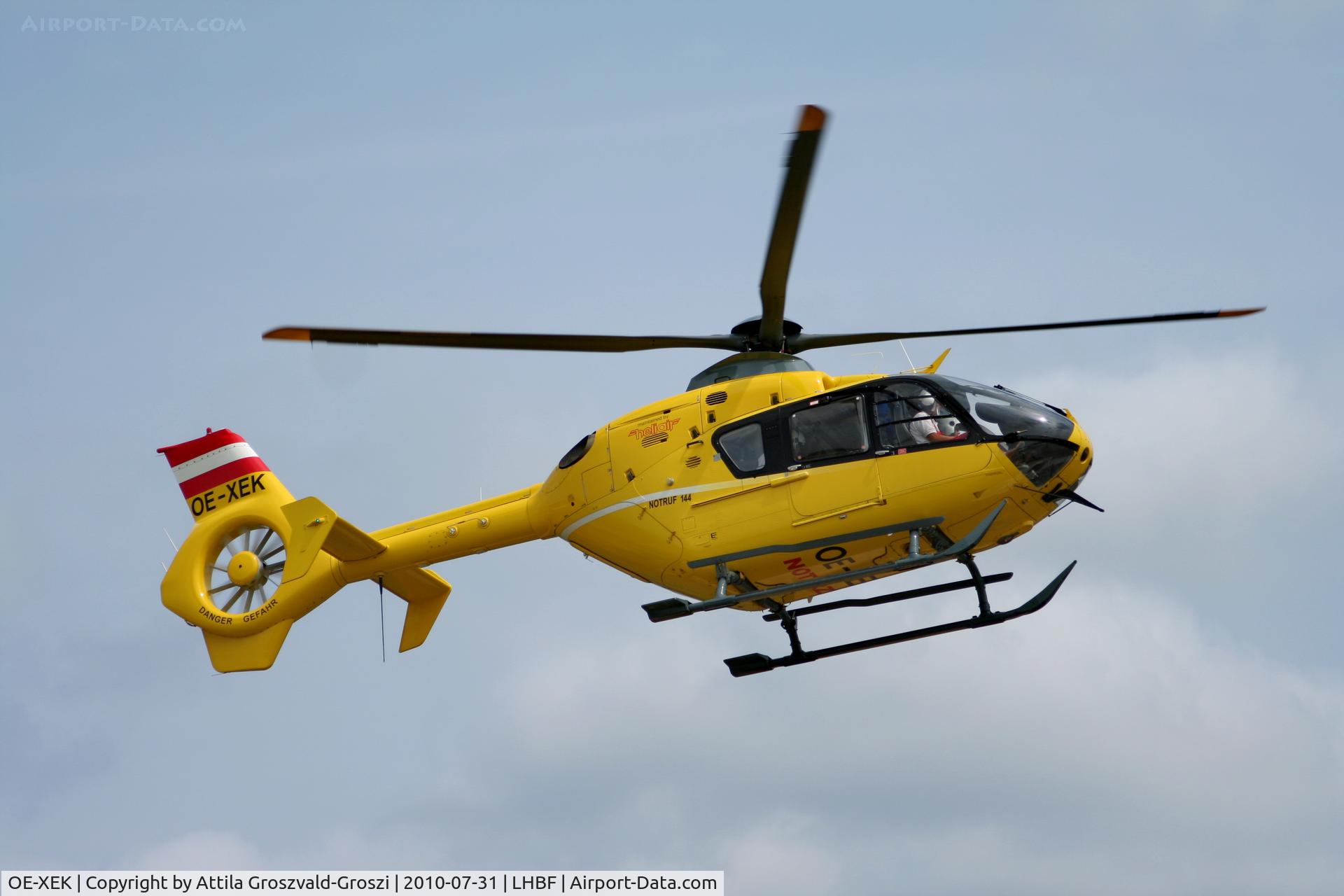 OE-XEK, 2001 Eurocopter EC-135T-2 C/N 0182, Balatonfüred Air Ambulance base of departure for deployment
