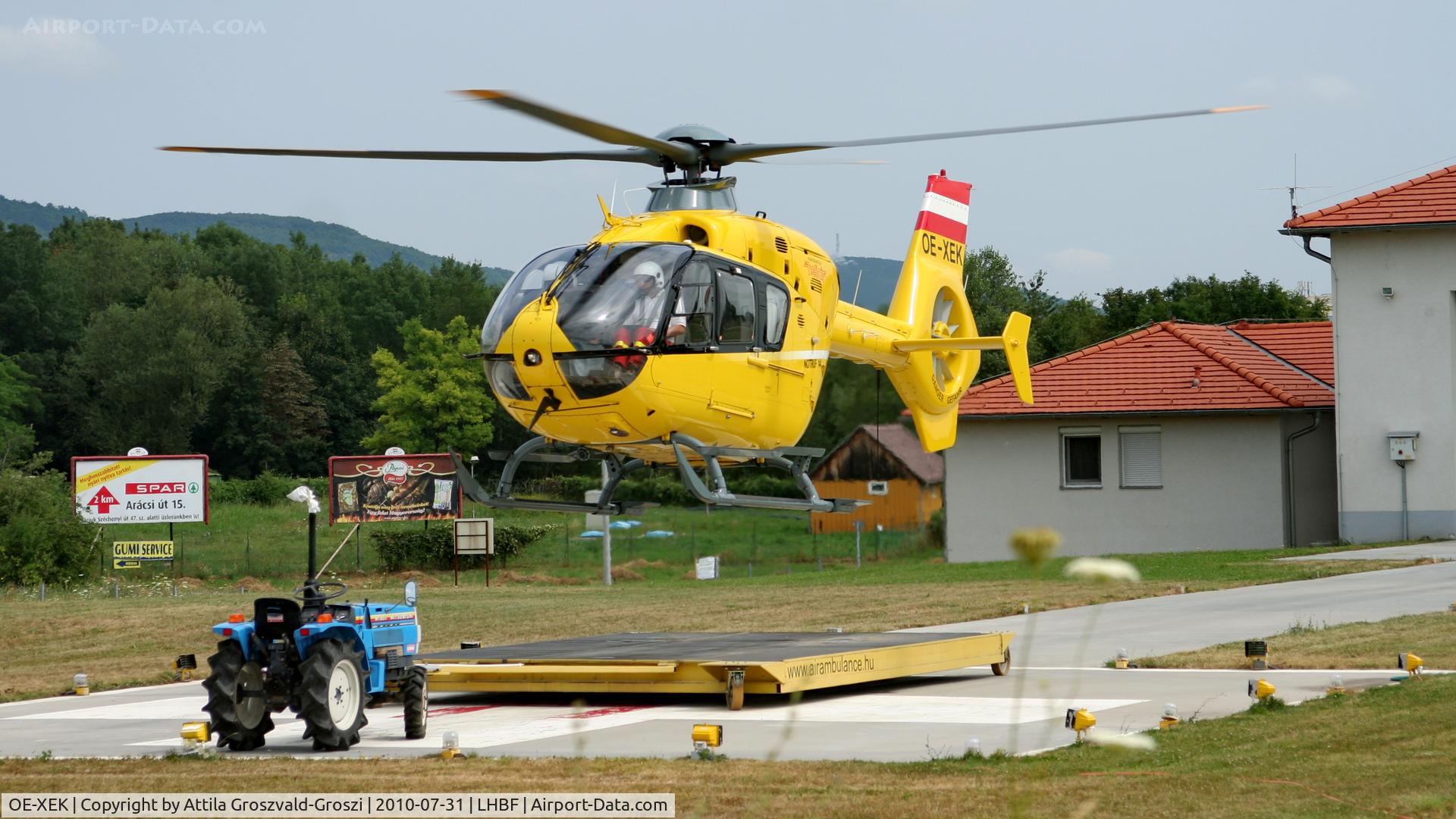 OE-XEK, 2001 Eurocopter EC-135T-2 C/N 0182, Balatonfüred Air Ambulance base of departure for deployment