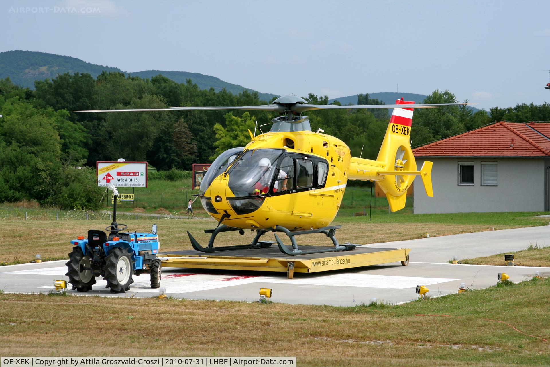 OE-XEK, 2001 Eurocopter EC-135T-2 C/N 0182, Balatonfüred Air Ambulance base of departure for deployment
