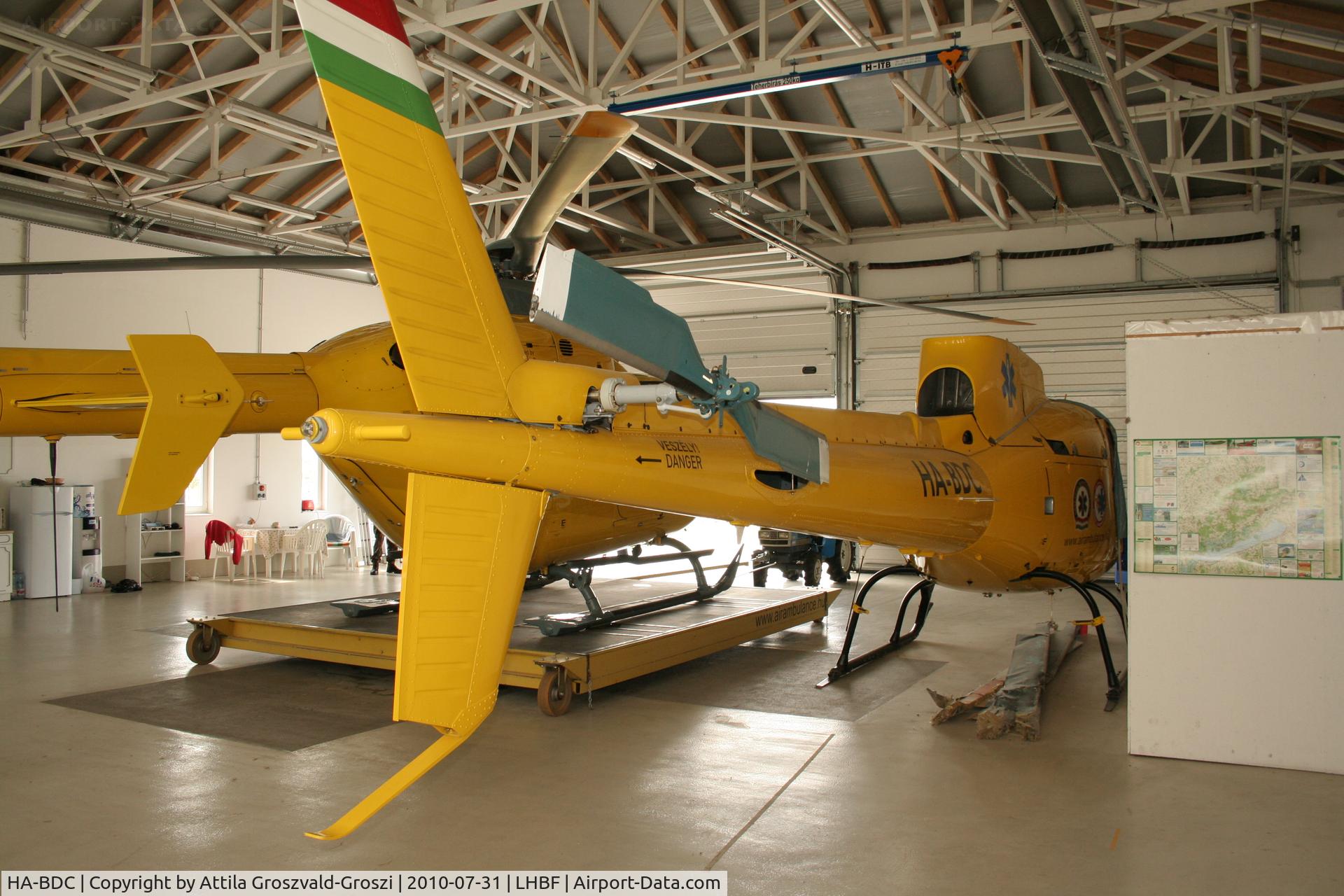 HA-BDC, 1994 Aerospatiale AS-350B Ecureuil C/N 1715, Balatonfüred Air Ambulance base of departure for deployment