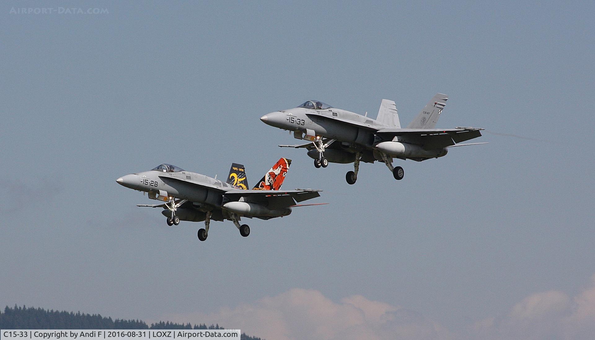 C15-33, McDonnell Douglas EF-18M Hornet C/N 0629/A527, Spanish Air Force F-18 Hornet
