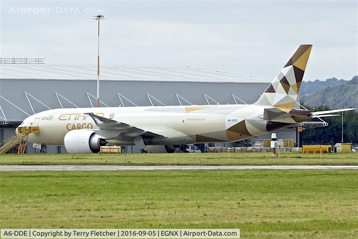 A6-DDE, 2016 Boeing 777-FFX C/N 62745, At East Midlands Airport
