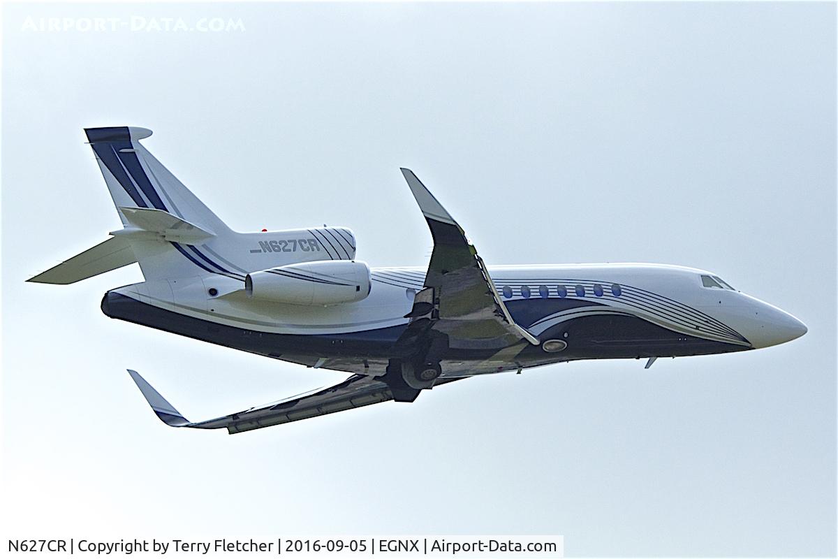 N627CR, 1999 Dassault Falcon 900LX C/N 48, At East Midlands Airport