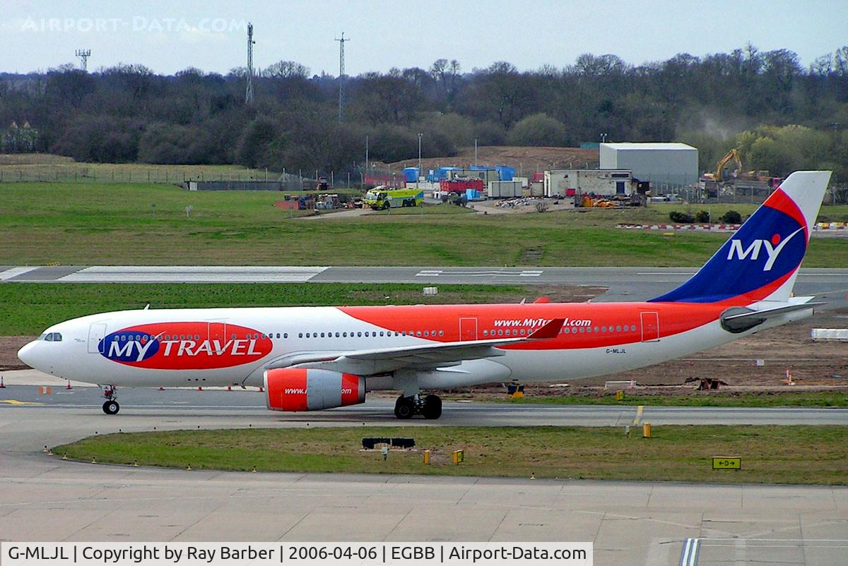 G-MLJL, 1999 Airbus A330-243 C/N 254, Airbus A330-243 [254] (MyTravel) Birmingham Int'l~G 06/04/2006