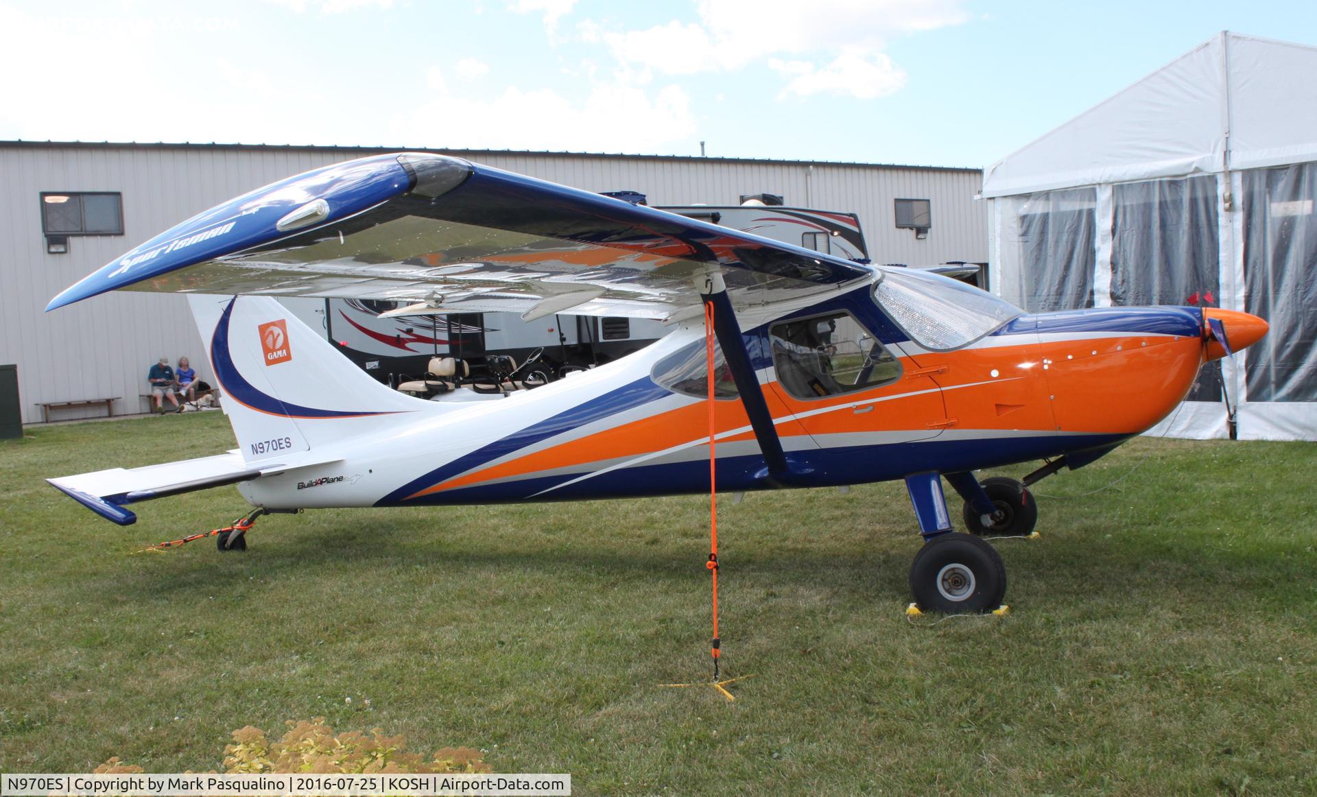 N970ES, 2013 Glasair GS-2 Sportsman C/N 7390, GS-2 Sportsman